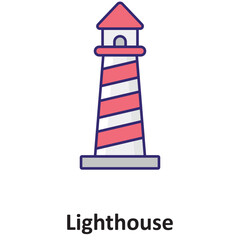 Lighthouse Vector icon which can easily modify or edit