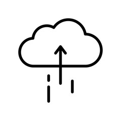 Clud storage linear icon
