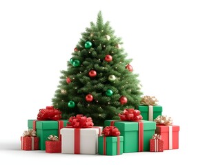 christmas tree and gifts christmas, tree, christmas, christmas tree, celebration, decoration, holiday
