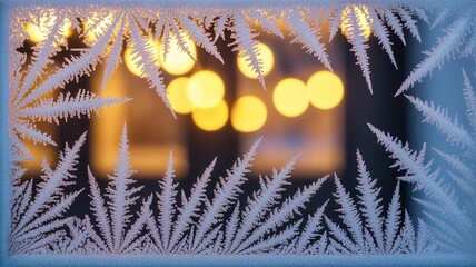 Male Cardinal Perched on Snow-Covered Pine Branch in Winter Landscape Setting, Wildlife Scene