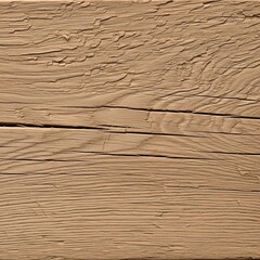 Close-up of a rustic weathered wooden beam with cracked beige paint, revealing the natural grain and texture for a background