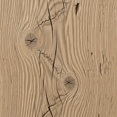 Texture of Wood Surface Grain, Knots, and Cracks, A Rustic and Organic Close-Up