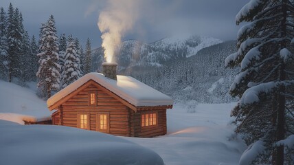 Frost Window Border with Blurred House Exterior and Holiday Lights, Winter Feeling