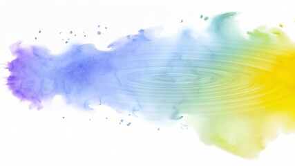 Vibrant watercolor splash gradient from bright yellow through warm orange to soft pink with scattered paint droplets, a versatile abstract background for design and branding - Powered by Adobe