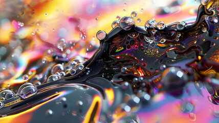 Boiling viscous liquid texture