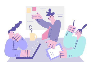 Teamwork, business strategy, brainstorm concept