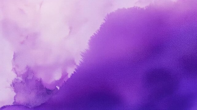 Abstract purple watercolor texture background with soft gradient and ink wash effects, ideal for design projects, presentations, branding, digital art, and creative backdrops