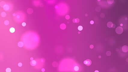 Vibrant Fuchsia and Pink Bokeh Abstract Background with Gradient Light Effects