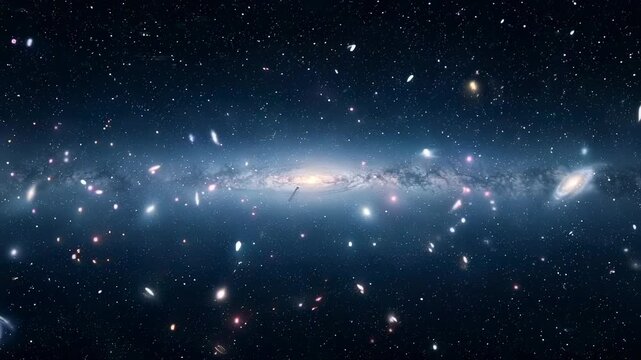 A Stunning Panoramic View of the Cosmic Wonderland: Countless Galaxies Glittering in the Vastness of Space Captured in Breathtaking Detail