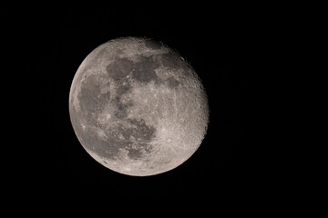 non full moon in the night sky