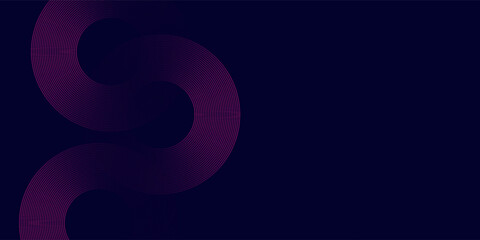Dark abstract background with glowing circles. Swirl circular lines element gradient
