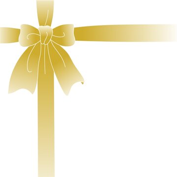 Gold cross ribbon stock vector,gradient gold cross riboon image on white background,gold ribbon cross illustration,gold cross ribbon bow design template,banner and poster