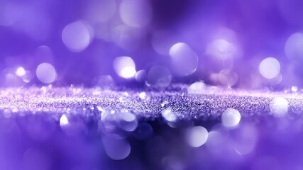 Dreamlike purple bokeh background featuring soft circular light orbs and glitter across a smooth gradient surface for creative projects, presentations, branding, and design palettes - Powered by Adobe