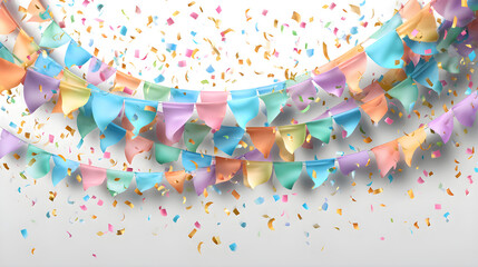 party streamers and confetti