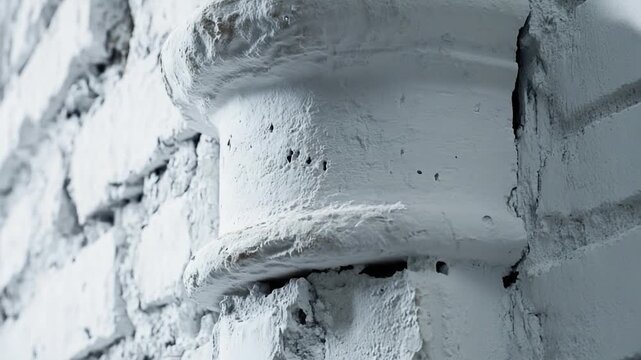 Close-up of a fire hydrant on a brick wall, often used as a background or decorative element