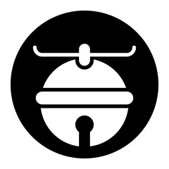 jingle bell glyph icon