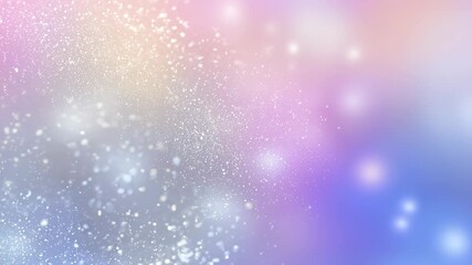 Soft pastel gradient background with twinkling bokeh lights and shimmering particles, a versatile canvas for marketing templates, invitations, branding backdrops and festive design