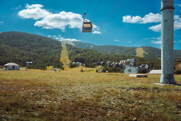 Roads on Zlatibor mountain in Serbia