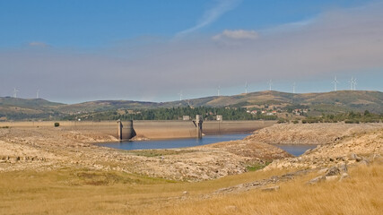  Alto Rabagao Dam and surrounding mountains, Vila Real, Montalegre, Portugal 