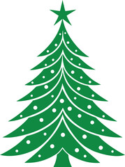 Christmas tree vector illustration