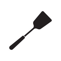 Spatula silhouette vector flat illustration design on white background
