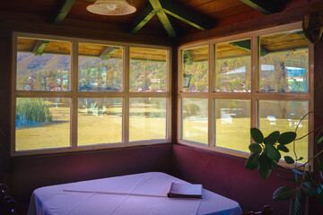 Life on the lake in early autumn