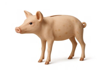 Piggy bank saving money, future investment, financial planning, cash deposit, economy, wealth accumulation on transparent background