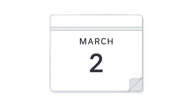 Stylized calendar icon displaying March 2nd with a clean and modern design aesthetic  demonstrates the importance of calendaring and scheduling for