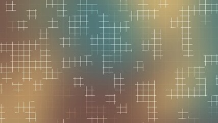 Retro vintage gradient blending teal brown and gold with soft glowing grid crosses ideal for world events posters retro branding digital layouts and aesthetic background design