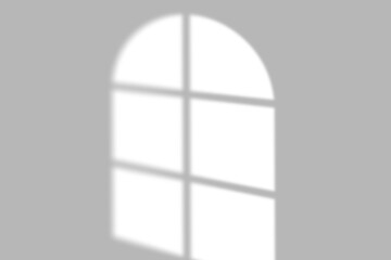 Soft natural window light cast on a clean gray wall creating a serene and modern ambiance