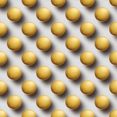 Seamless pattern of fresh yellow lemons casting shadows on a light gray background creating a vibrant and clean visual