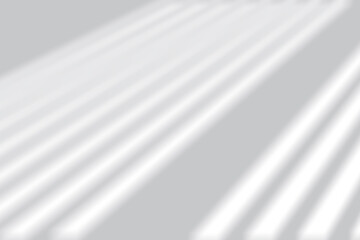 Obraz premium Soft natural light casting elegant striped shadows on a clean neutral background for design