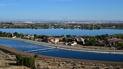 Lake Palmdale in California, USA.
