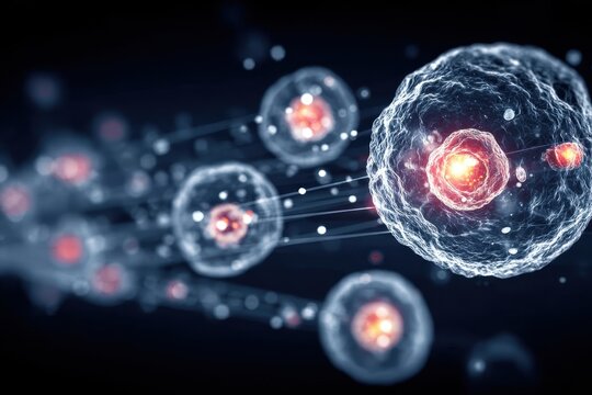 A galaxy filled with crystalline organ formations, tissue patterns expressing evolution as a satellite observes their physics signatures to uncover a cosmic solution