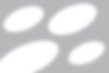 Soft white spotlights on a modern gray background for elegant advertising and design elements