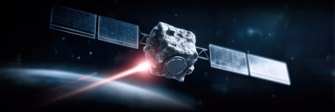 An asteroid lab confirms a drifting import using meteor seals to guard cosmic cells while micro cables stabilize vacuum containers beside star panels isolating interstellar chemicals