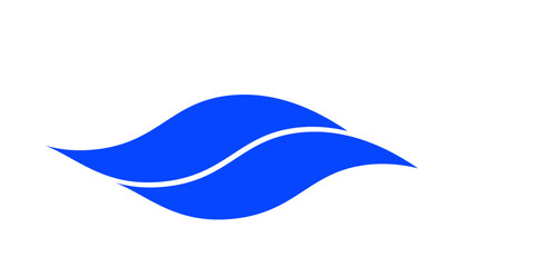 Separator, header, modern wave divider shape vector illustration