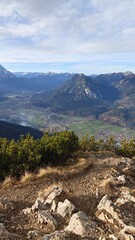 mountain landscape with blue sky