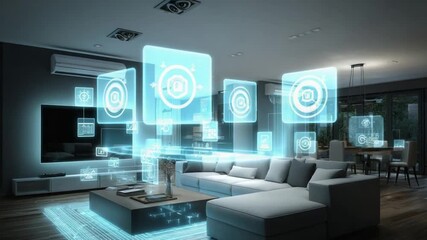 Smart home automation system with digital interface. - Powered by Adobe
