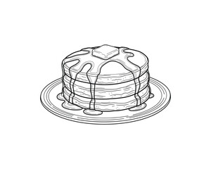 Vector illustration of a black felt fedora hat, a stylish vintage accessory for fashion and clothing design