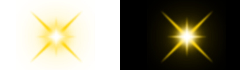 Bright sun starburst light effect PNG radial glow transparent backgrou