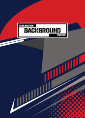 Abstract & Grunge Sports Jersey Design Vector &ndash; Seamless Pattern & Mock-up Front View