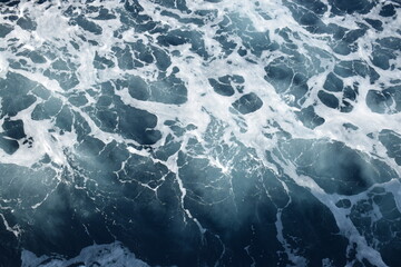 The beach foam in the sea is pure like silk