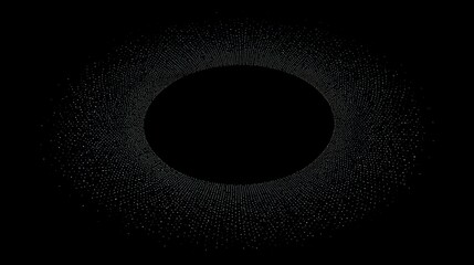 An abstract image of a celestial event with the sun completely blocked by the moon