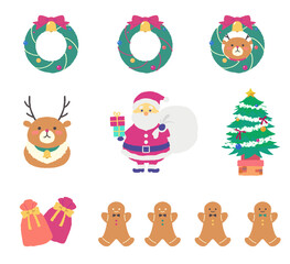 かわいいクリスマス素材セット