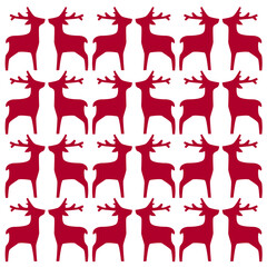 VINTAGE REINDEERS CREATIVE XMAS PATTERN TEXTURE BACKGROUND VECTOR