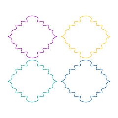 Wedding Stylish Romance Ornamental Tags Collection
