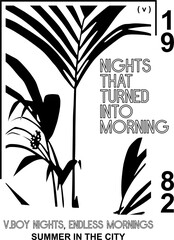 Chic Modern Aesthetic Vector T-shirt Design