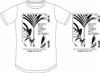 Chic Modern Aesthetic Vector T-shirt Design