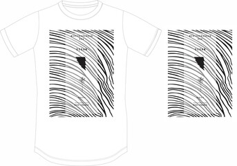 Chic Modern Aesthetic Vector T-shirt Design